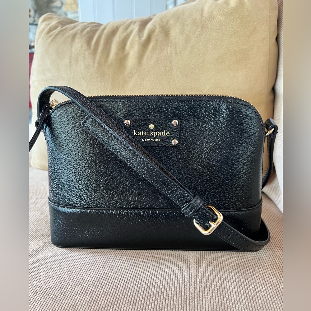 Kate Spade Wellesley Hanna Black Leather Crossbody! NWOT